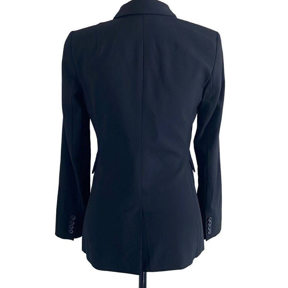 EUC Banana Republic Black Wool Blend Classic Fit Blazer - Size 2 - Picture 3 of 10